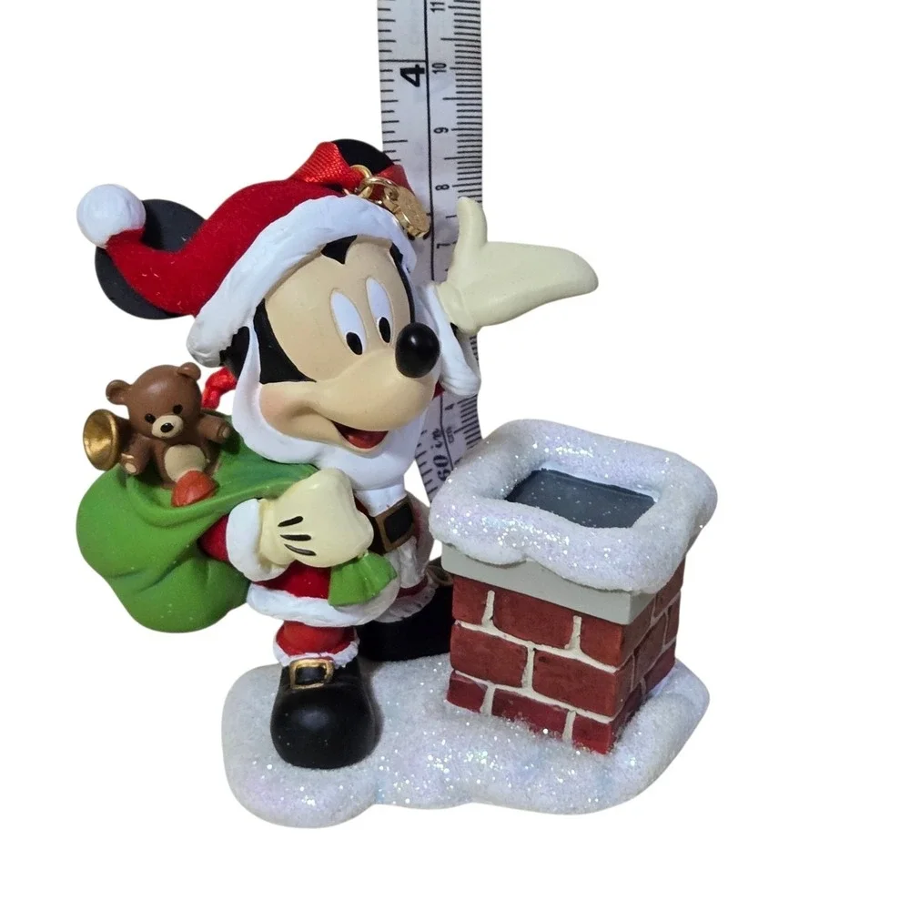 Disney 2013 Sketchbook Santa Claus Mickey Mouse Chimmey Christmas Ornament W Box